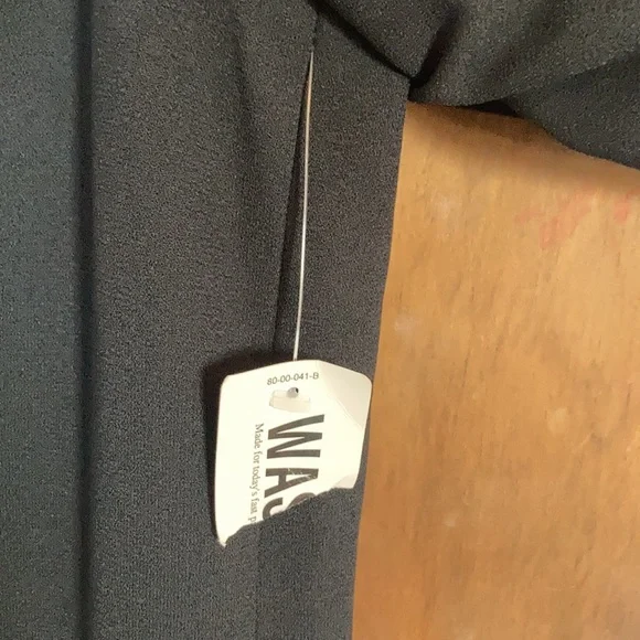 Vintage Worthington woman lined black dress w shoulder pads 22WP - Picture 7 of 11